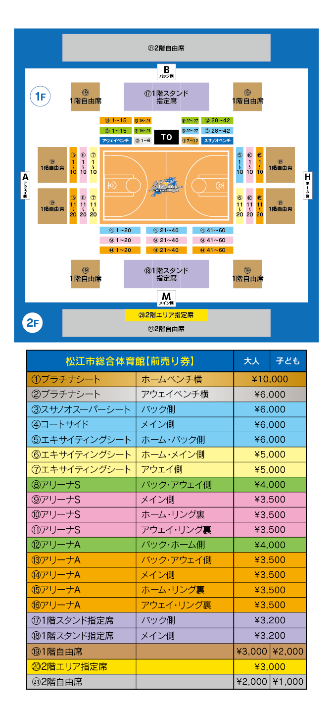 4/1.2 vs 広島ドラゴンフライズ チケット購入方法のお知らせ | 島根 